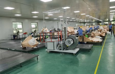 青岛工厂刷新了中央空调的缝纫净化